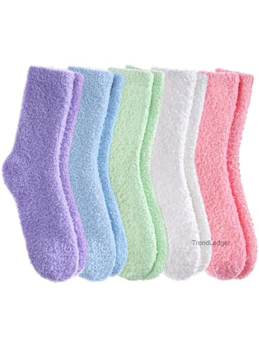 Fuzzy Plush Slipper Socks Microfiber Cozy Warm Winter Women